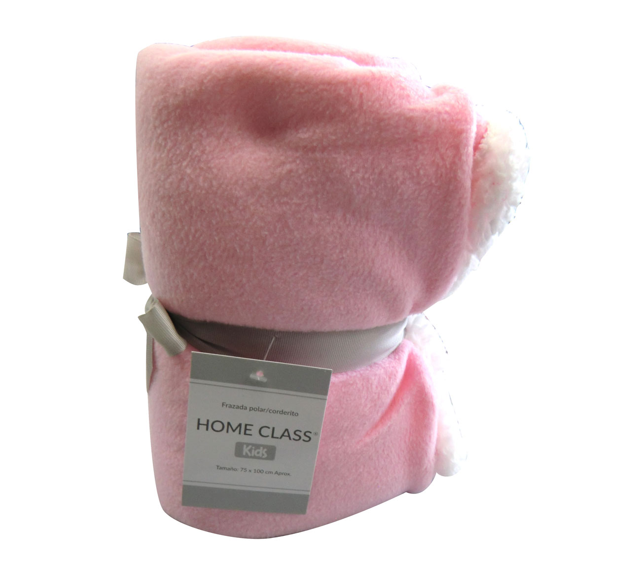 FRAZADA CON CORDERITO ROSA