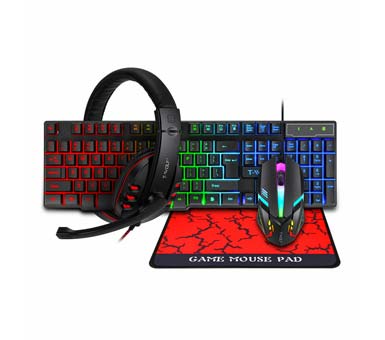 COMBO GAMER MOUSE, TECLADO, AURICULARES