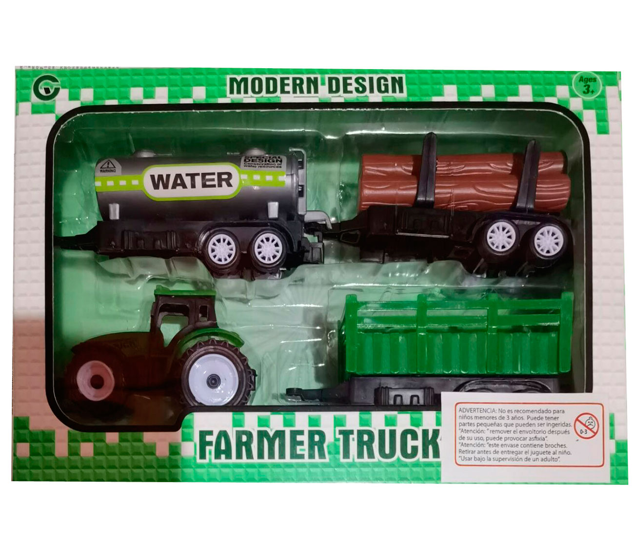 AUTO TRACTOR SET EN CAJA